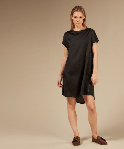 a-line dress silk demo