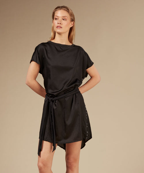 a-line dress silk demo