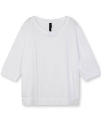 T-shirt met 3/4 mouwen van katoen T-shirt met 3/4 mouwen van katoen