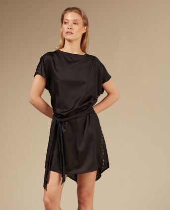 a-line dress silk demo