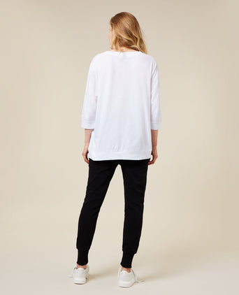 3/4 sleeve tee cotton