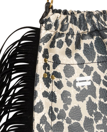 Women bag fringe leopard